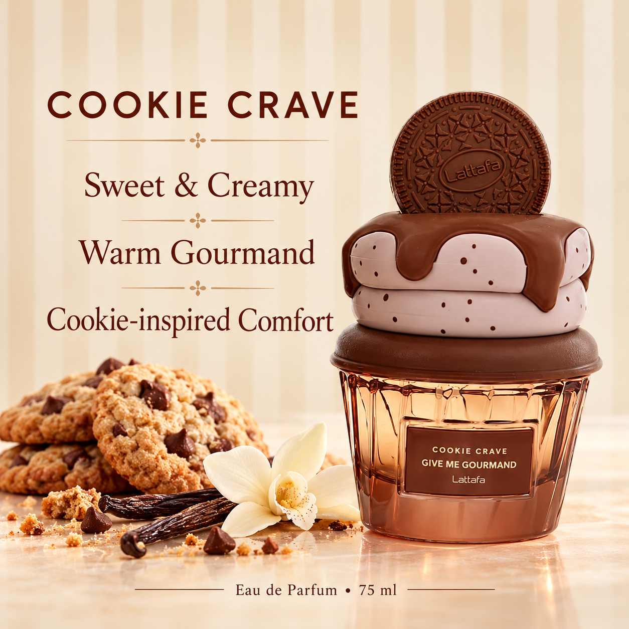 Lattafa Give Me Gourmand Cookie Crave Eau de Parfum - 75 ml Lattafa