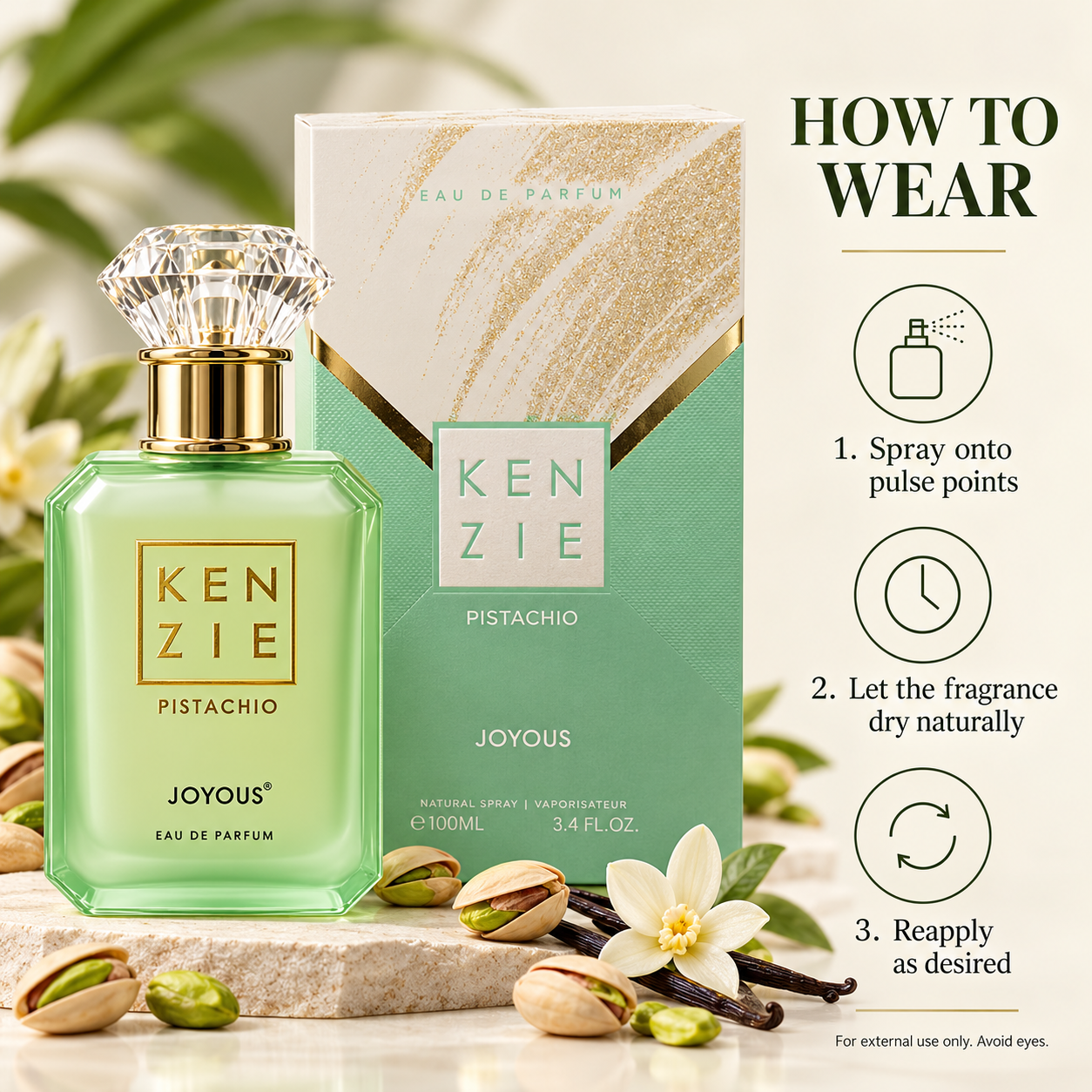 Joyous Kenzie Pistachio Eau de Parfum – 100 ml Joyous