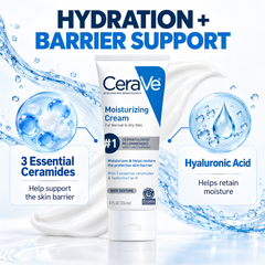 CeraVe Moisturizing Cream 236Ml - Intensive Hydrating Cream For Dry Sensitive Skin Barrier Repair CeraVe