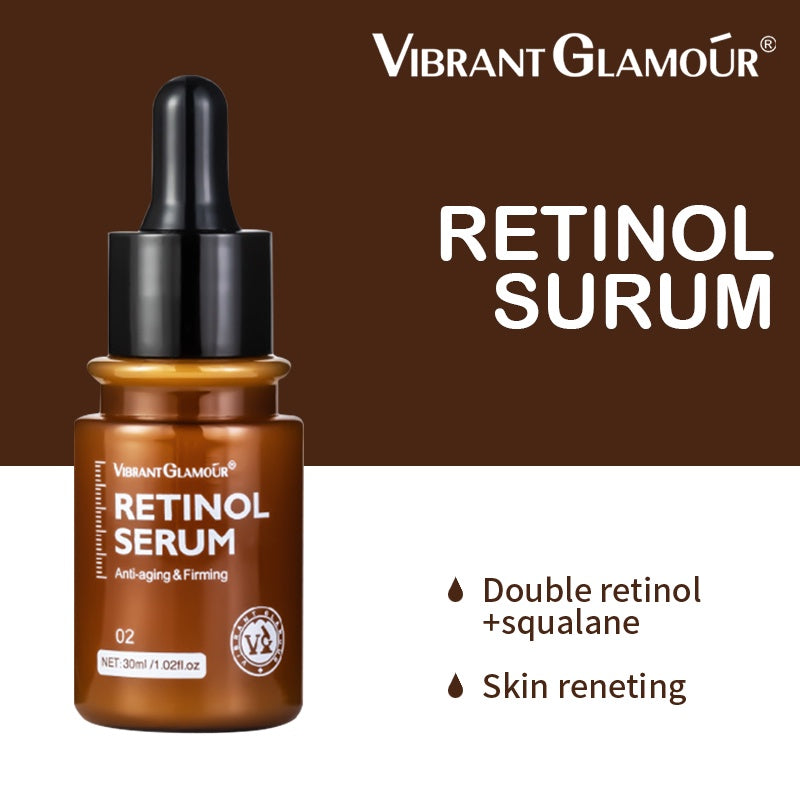 Vibrant Glamour Double Retinol Trio Set (Toner + Serum + Cream) Glo Arabia