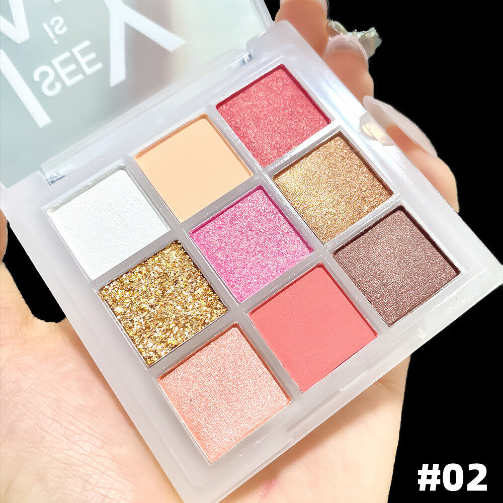 Lameila Eyeshadow Palette 9 Colors - 7.2g #02 Lameila