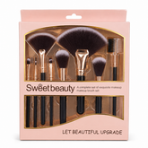 Sweet beauty a complete makeup brush 8 pcs - Professional Face and Eye Makeup Brush Set