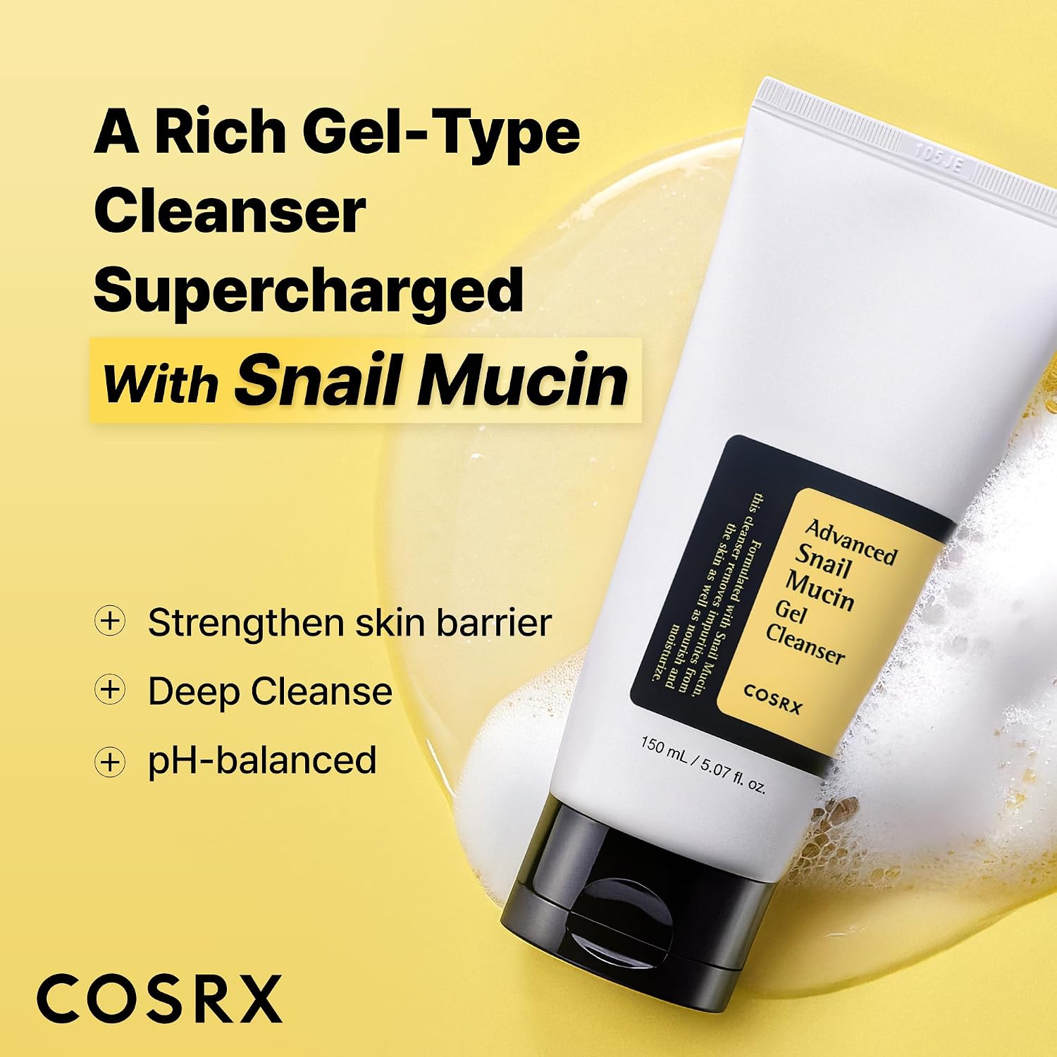 Cosrx Advanced Snail Mucin Gel Cleanser - 150ml COSRX