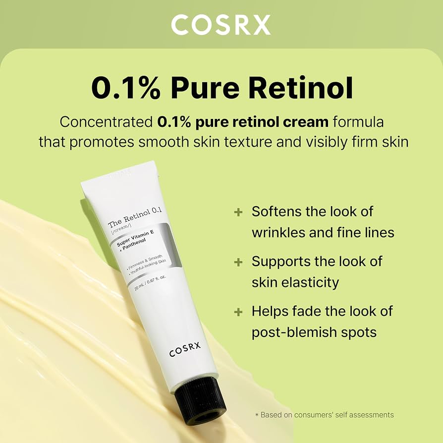 COSRX The Retinol 0.1 Cream 20 ml - Retinol Cream for Fine Lines & Texture | Best Before 30-01-2027 COSRX