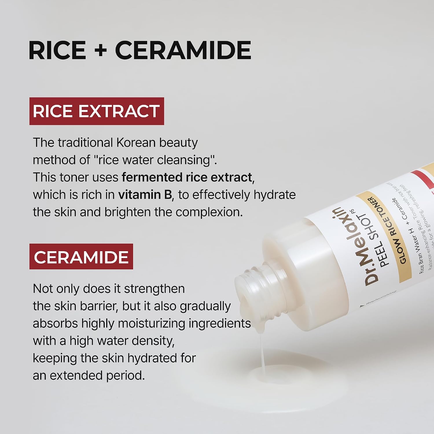 Dr. Melaxin Peel Shot White Rice Glow Duo – Brightening Toner + Serum Dr. Melaxin