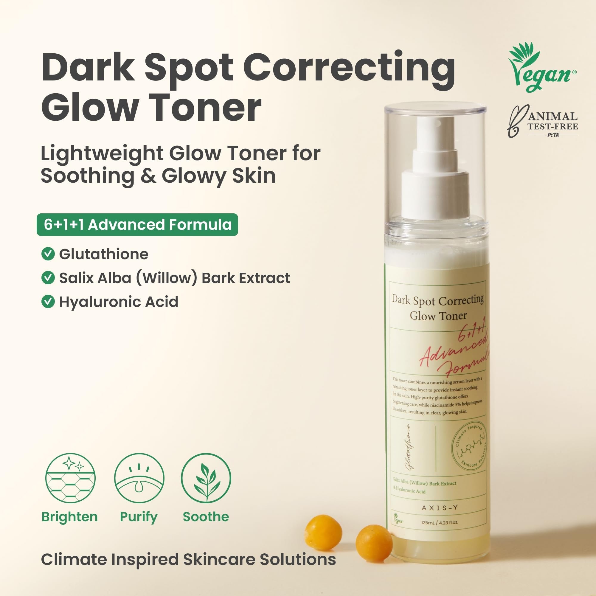 Axis-Y Dark Spot Correcting Glow Toner - 125ml Axis-Y
