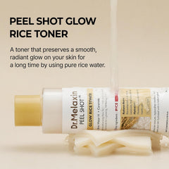 Dr. Melaxin Peel Shot White Rice Glow Duo – Brightening Toner + Serum Dr. Melaxin