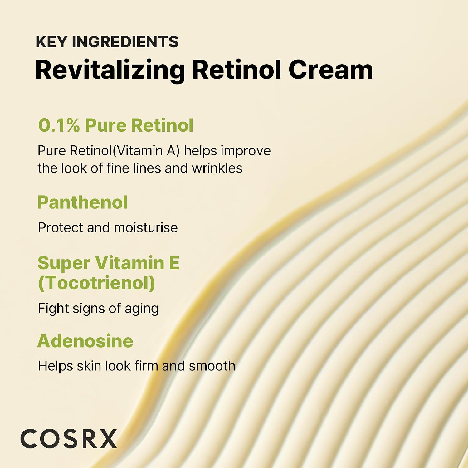 COSRX The Retinol 0.1 Cream 20 ml - Retinol Cream for Fine Lines & Texture | Best Before 30-01-2027 COSRX