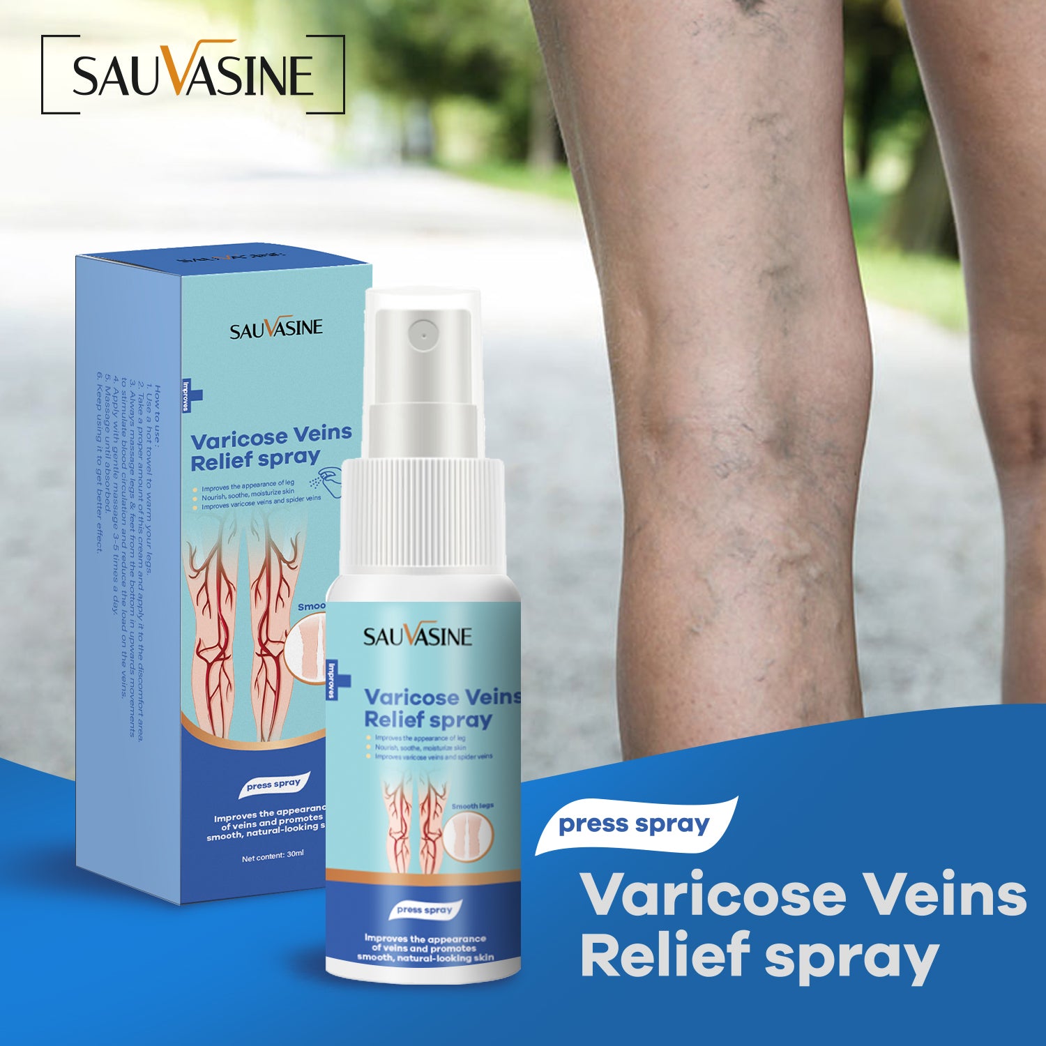 Sauvasine Varicose Veins Relief Spray - 30ml Sauvasine