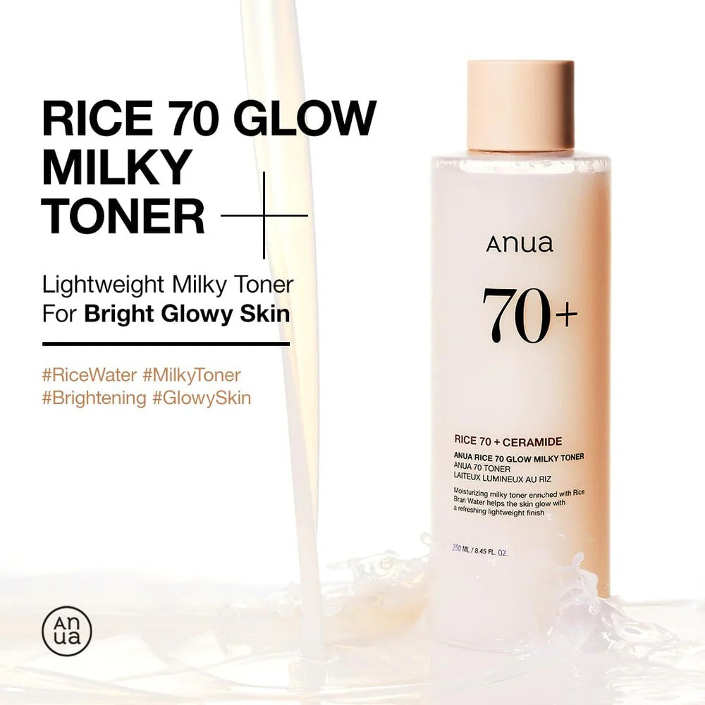 Anua Rice 70 Glow Milky Toner - 250ml Anua