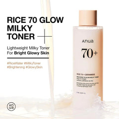 Anua Rice 70 Glow Milky Toner - 250ml Anua