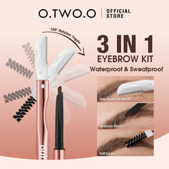 O.TWO.O 3 IN 1 Eyebrow Pen with Eyebrow scraper, brush, eyebrow pencil - 12g O.TWO.O