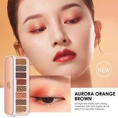 O.TWO.O 8 Colors Luxury Gold Eyeshadow Palette with Rich Color - 12g