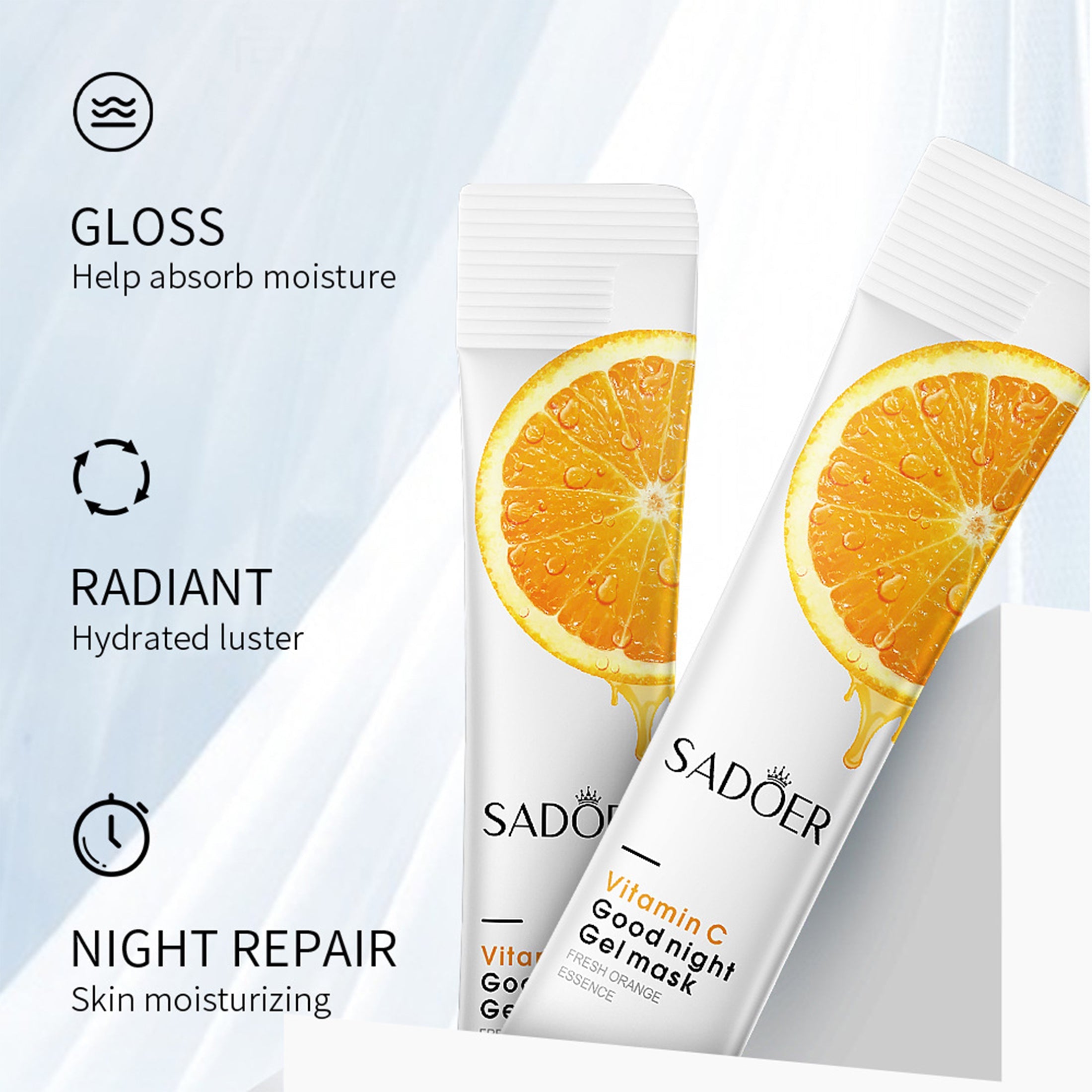Sadoer Vitamin C Good night Gel Mask - 4mlx20pcs Sadoer