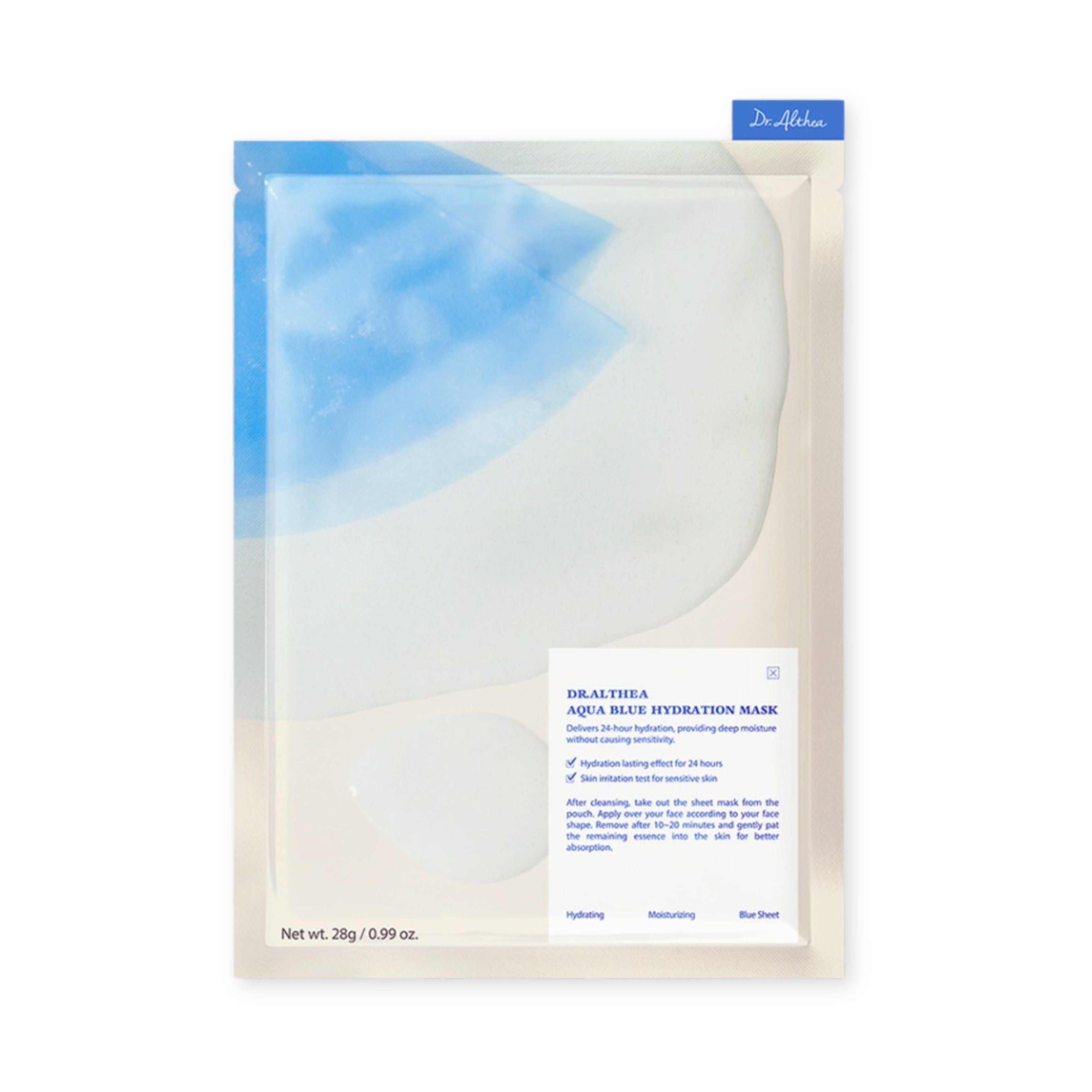 Dr.Althea Aqua Blue Hydration Mask Box (28g x 4 Sheets) Dr.Althea