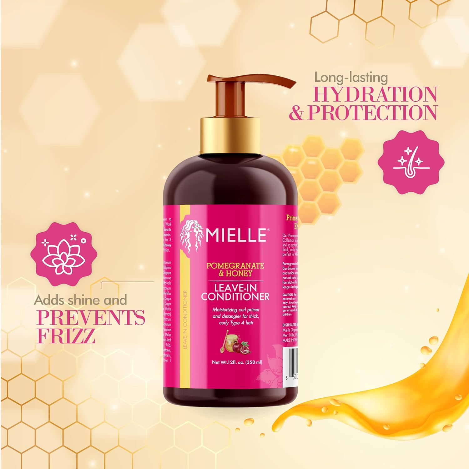 Mielle Pomegranate & Honey Leave-in Conditioner - 355ml MIELLE