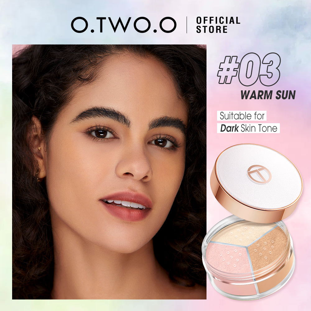 O.TWO.O Face Setting Powder 3 Color Fine Powder Oil Control Makeup Loose Powder - 9g #03 O.TWO.O