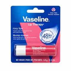 Vaseline Lip Therapy Rosy Lips 48 hrs - Rose Tinted Lip Moisturizer for Soft Smooth Lips