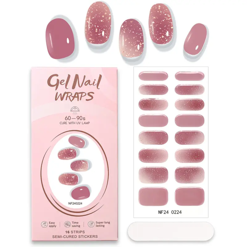 Gel Nail Wraps - NF240224 Glo Arabia
