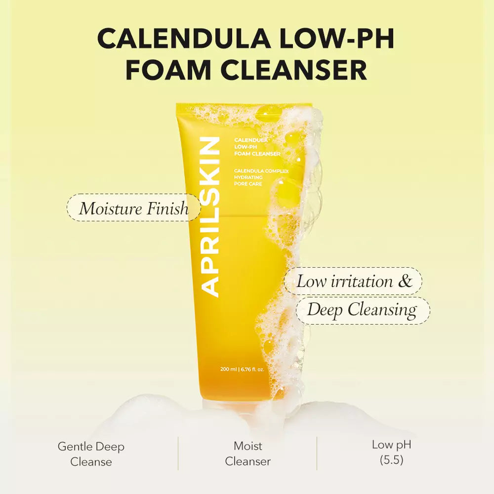 April Skin Calendula Low-pH Foam Cleanser 200 ml April Skin