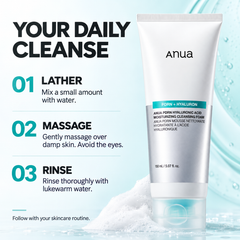 Anua PDRN Hyaluronic Acid Moisturizing Cleansing Foam - 150 ml Anua