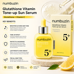 Numbuzin No.5+ Glutathione Vitamin Tone-Up Sun Serum 30ml