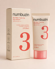 Numbuzin No.3 (01 Blur) No Filter Tone-Up Sun Serum SPF50 50ml - Korean Skincare, Hydrating, Brightening, Anti-Aging, Sensitive Skin, Daily Care