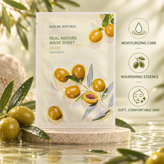 Nature Republic Real Nature Olive Mask Sheet 1 Piece Nature Republic