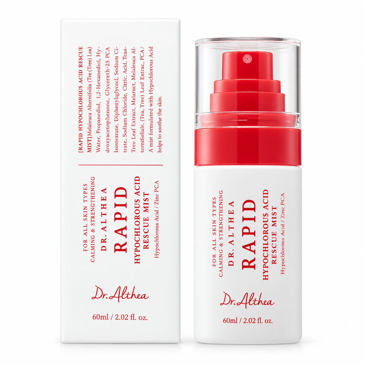 Dr. Althea Rapid Hypochlorous Acid Rescue Mist - 60 ml Dr. Althea