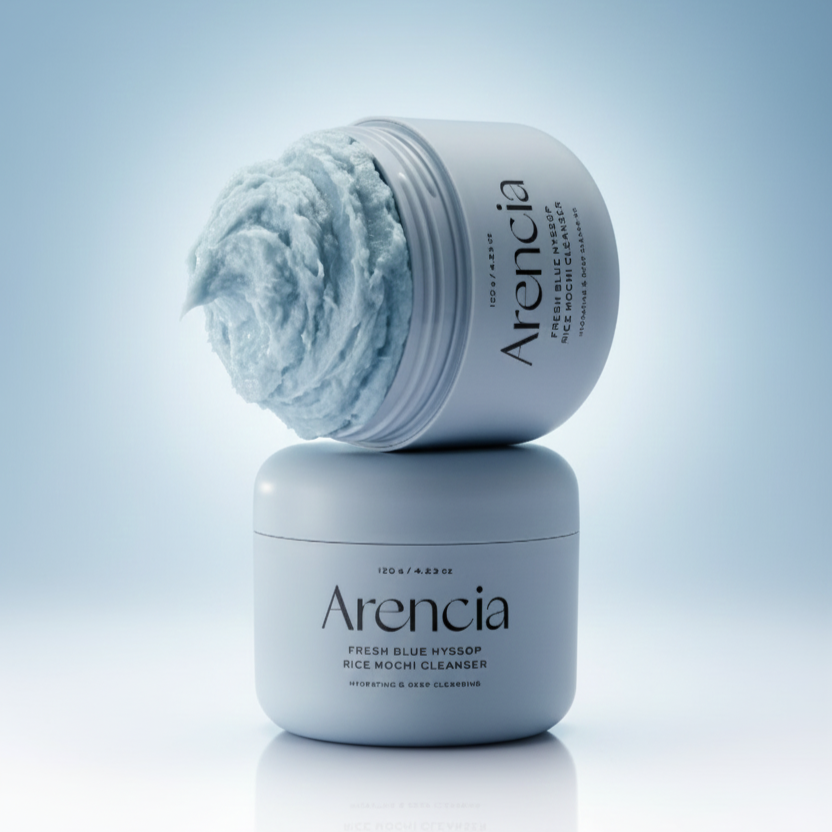 Arencia Blue Hyssop & Rice Mochi Cleanser – 120g Arencia