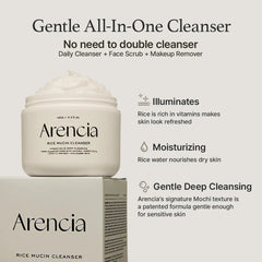 Arencia Rice Mucin Cleanser – 120g Arencia