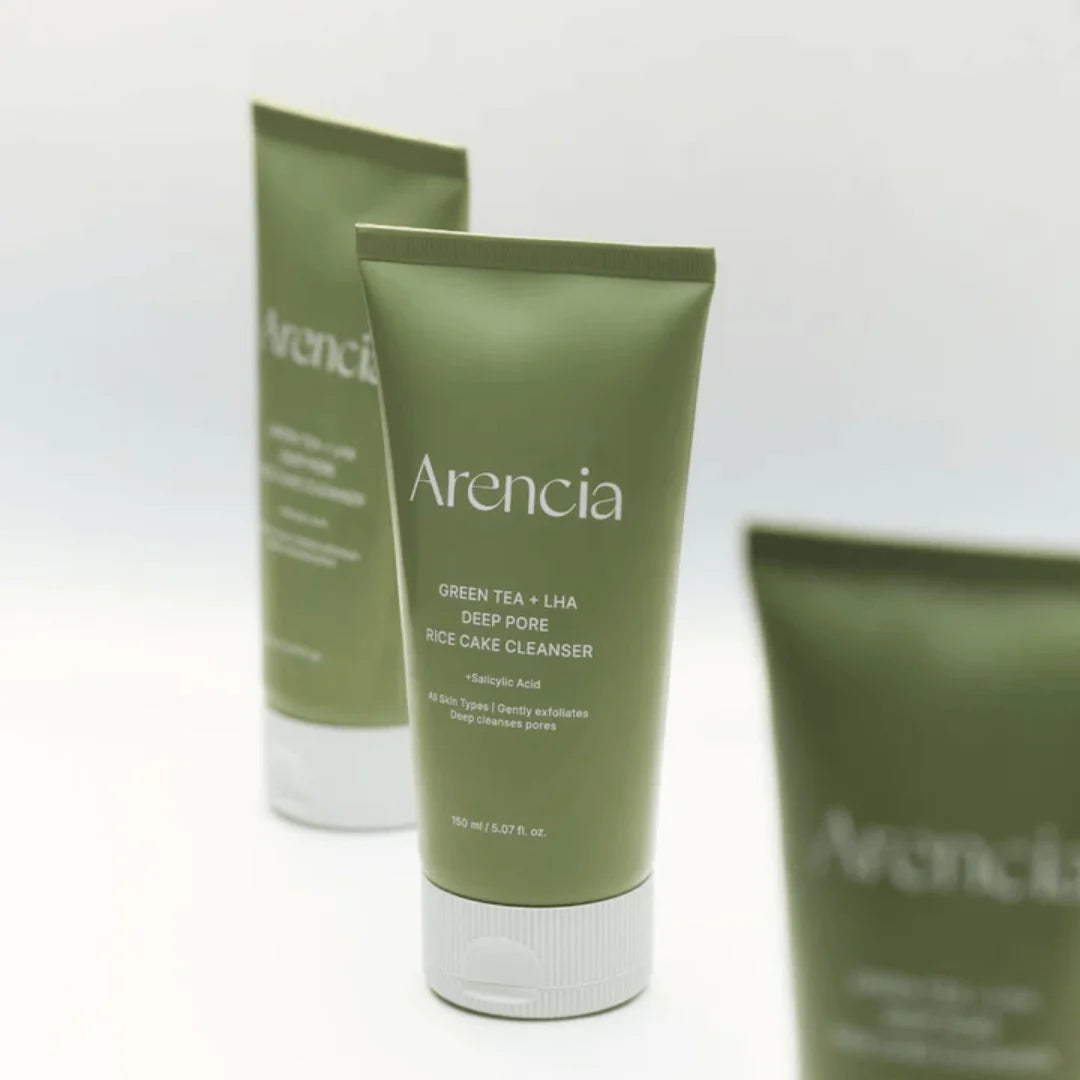 Arencia Green Tea LHA Deep Pore Rice Cake Cleanser – 150g Arencia