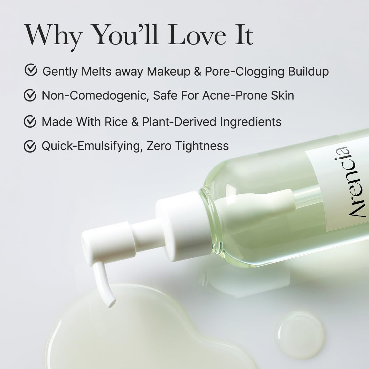 Arencia Pore Melt Mochi Cleansing Oil – 200ml Arencia