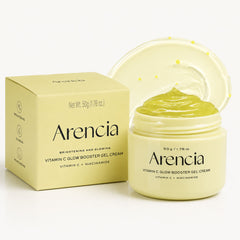 Arencia Vitamin C Glow Booster Gel Cream 50g - Korean Skincare, Hydrating, Brightening, Anti-Aging, Sensitive Skin, Daily Care