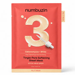 Numbuzin No.3 Tingle-Pore Softening Sheet Mask (27mlx1Pc)