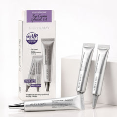 MARY & MAY GLUTATHIONE EYE CREAM SPECIAL SET - Brightening Korean Eye Cream Set for Dark Circles, Fine Lines and Daily Eye Care