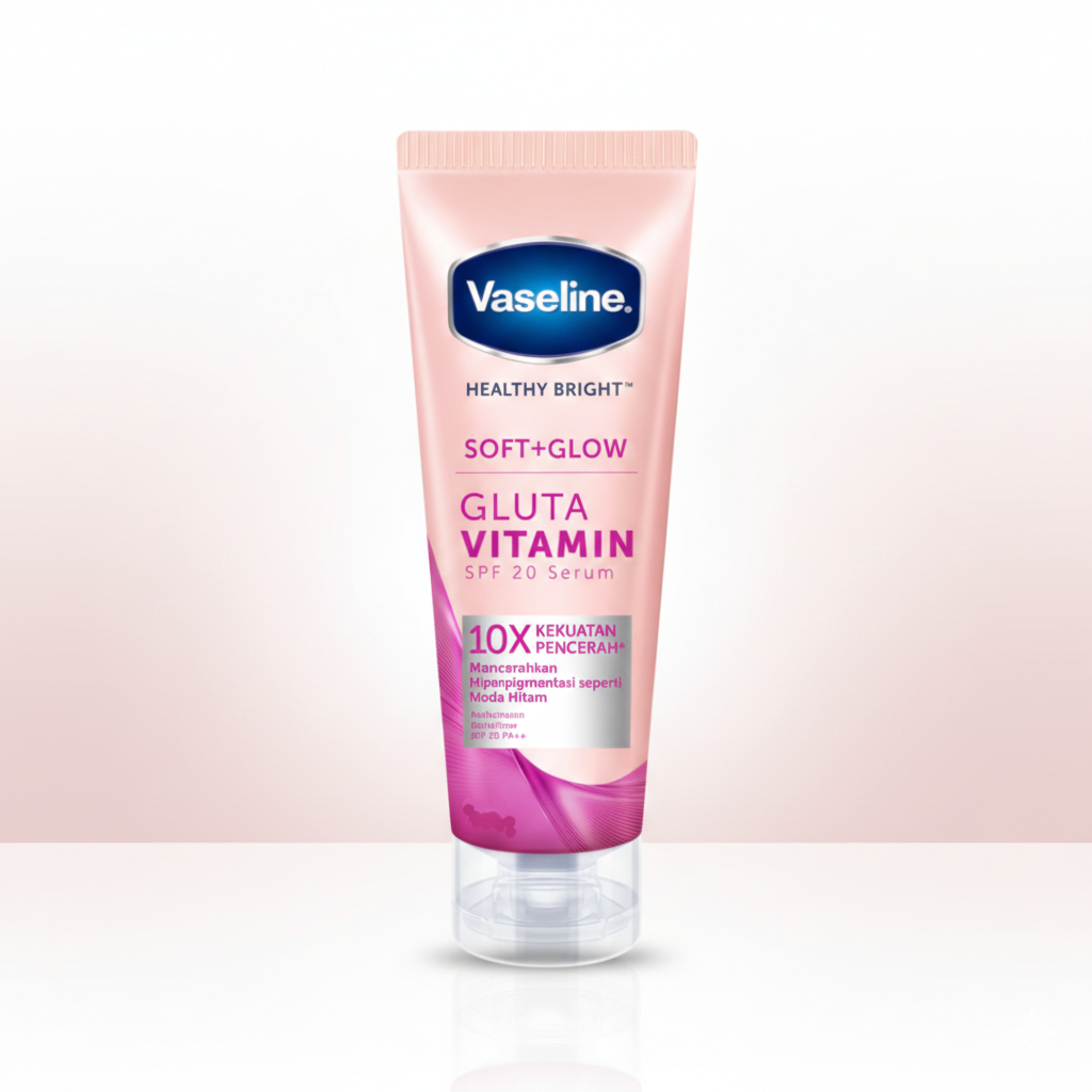 Vaseline Bright Soft + Glow Gluta Vitamin Spf 20 Serum 180 ml Glo Arabia