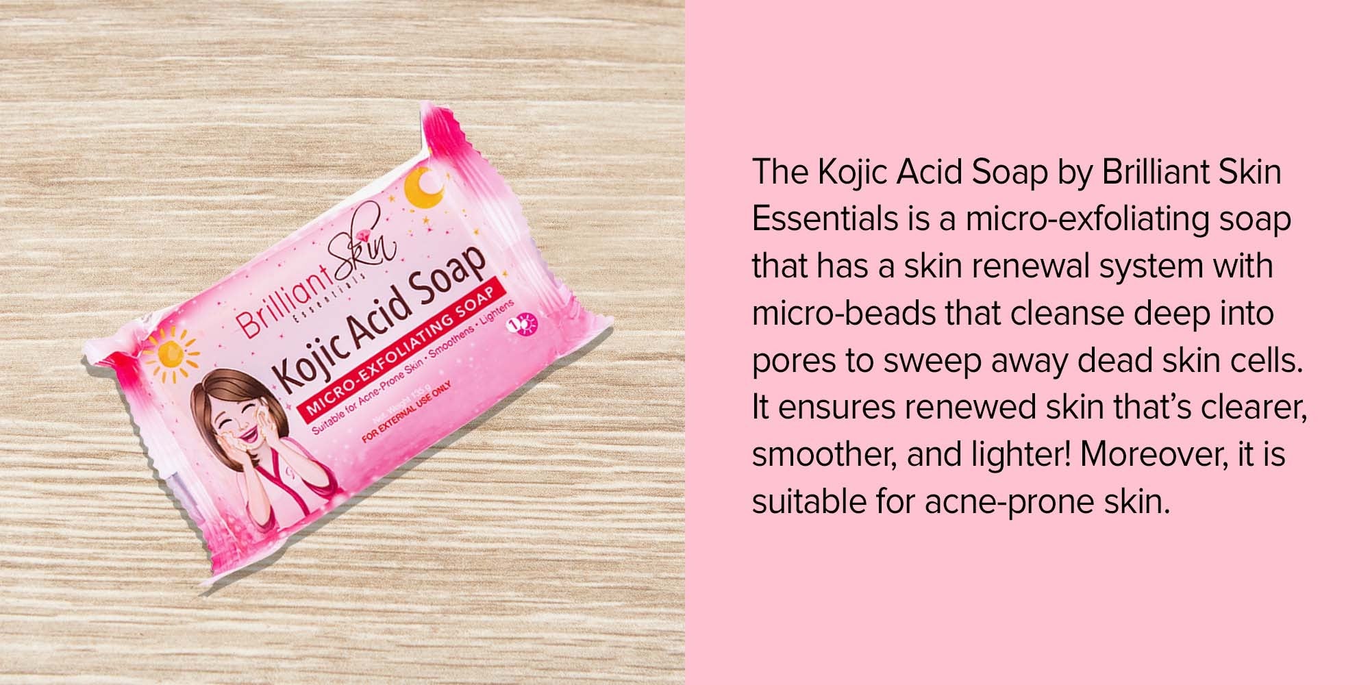 Brilliant Skin Kojic Acid Micro Exfoliating Soap 135 gm Brilliant Skin