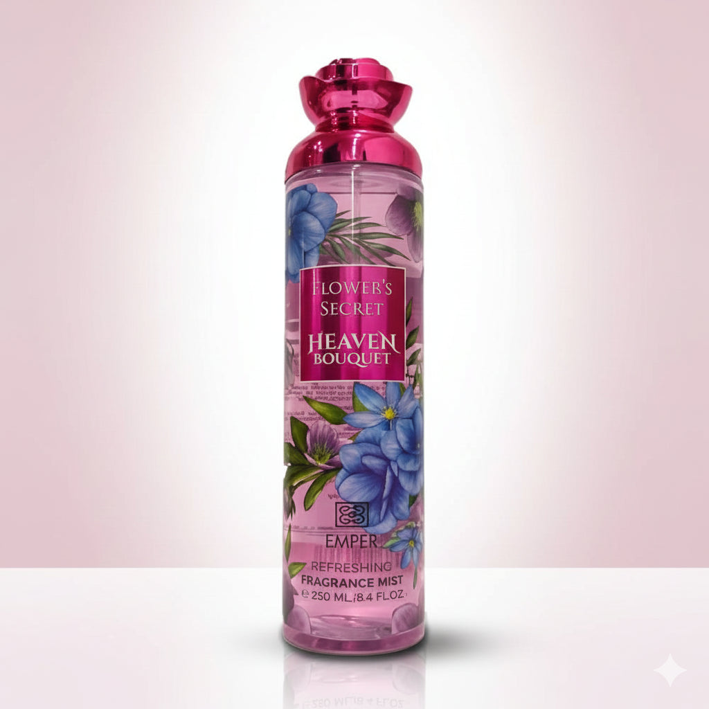 Emper Flowers Secret Heaven Bouquet Fragrance Mist 250 ml Glo Arabia