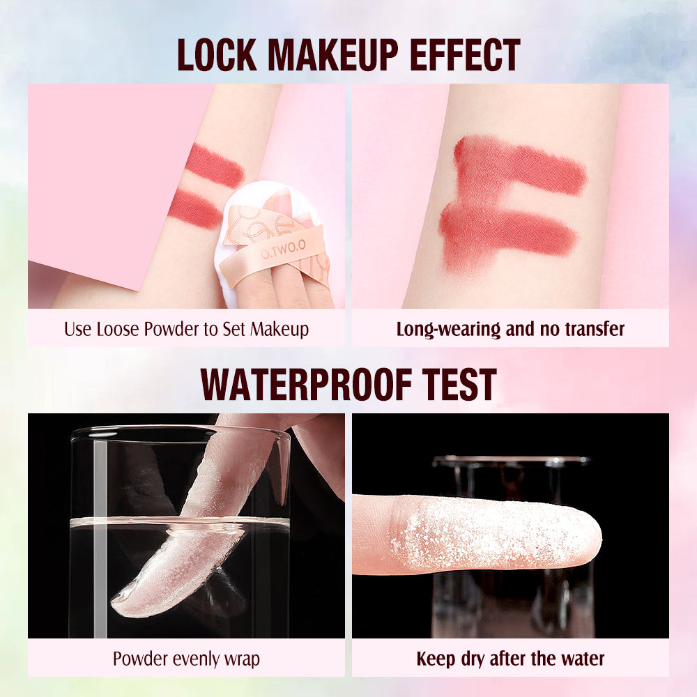 O.TWO.O Face Setting Powder 3 Color Fine Powder Oil Control Makeup Loose Powder - 9g O.TWO.O