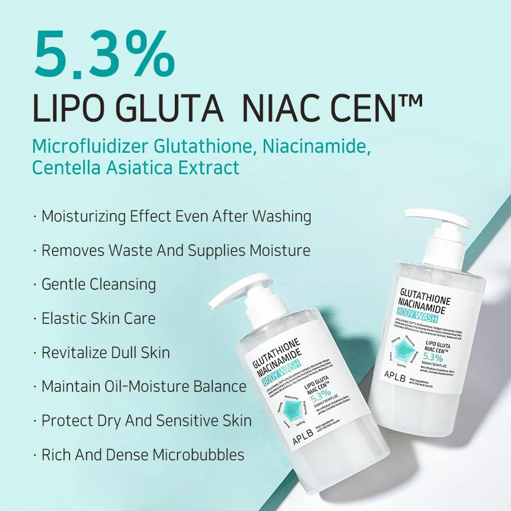 APLB Glutathione Niacinamide Body Wash – 300ml APLB