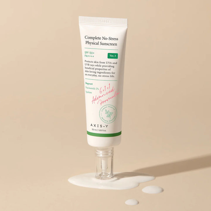 Axis-Y Complete No-Stress Physical Sunscreen SPF50+ Ver.3 - 50ml Axis-Y