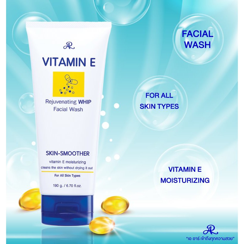 Aron Vitamin E Rejuvenating Whip Facial Wash - 190g ARON