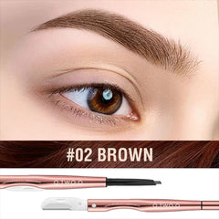 O.TWO.O 3 IN 1 Eyebrow Pen with Eyebrow scraper, brush, eyebrow pencil - 12g 02 (BROWN) O.TWO.O