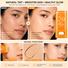 Disaar Tinted Brighten Sunscreen Stick 20g – SPF 50+ Sun Protection DISAAR