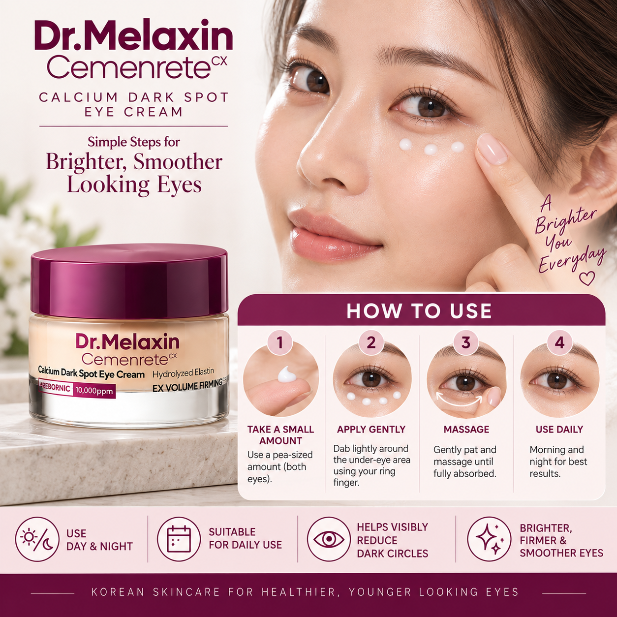 Dr.Melaxin Calcium Dark Spot Eye Cream 15g Dr. Melaxin