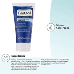 PanOxyl, Acne Creamy Wash, Benzoyl Peroxide 4% Daily Control, 6 Oz (170 G)