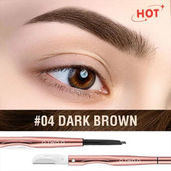 O.TWO.O 3 IN 1 Eyebrow Pen with Eyebrow scraper, brush, eyebrow pencil - 12g 04 (DARK BROWN) O.TWO.O
