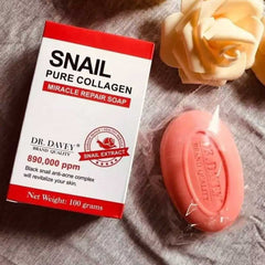 Dr.Davey Snail Pure Collagen Miracle Repair Soap - 100g DR.DAVEY