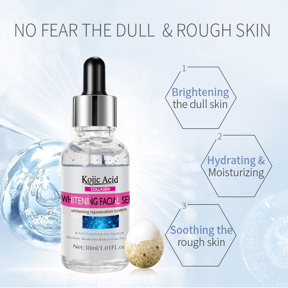 GuanJing Kojic Acid Collagen Whitening Facial Serum - 30ml GuanJing